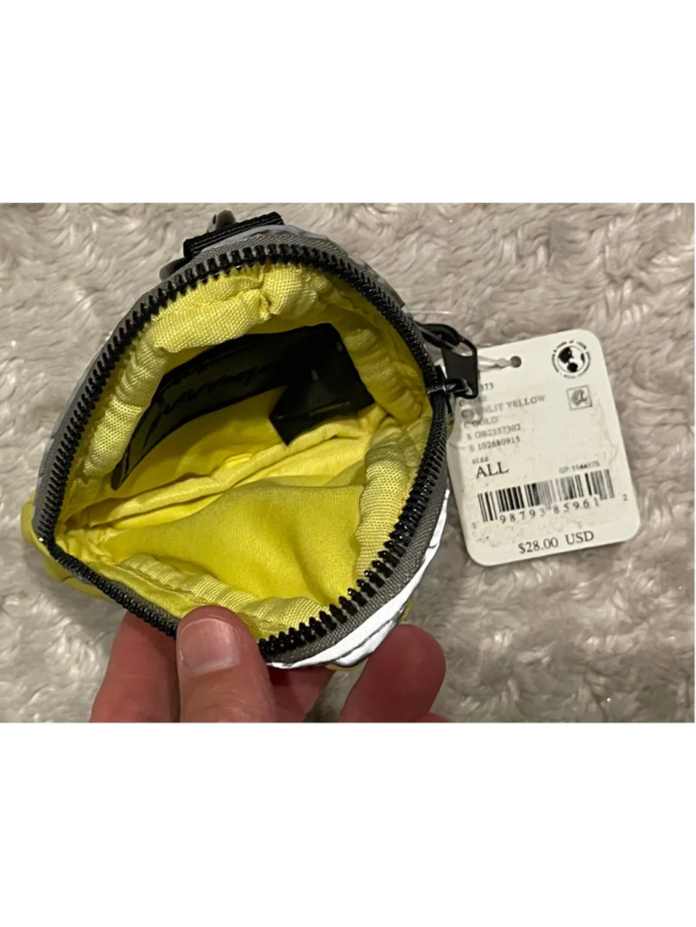 Free People Movement Altitude Multi Mini Pouch, Yellow, NWT